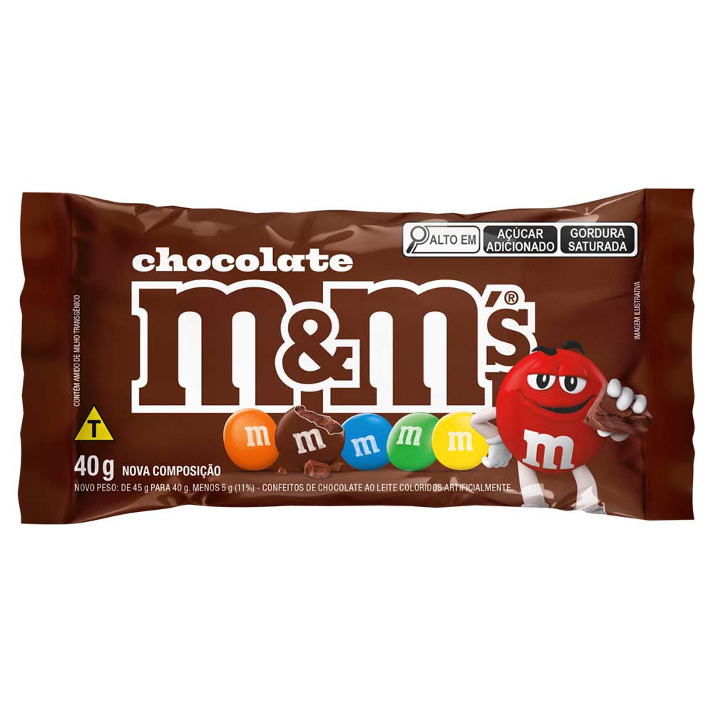 M&M´S CHOCOLATE AO LEITE 40G
