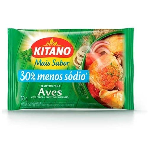 Tempero Kitano Mais Sabor 60g. Aves