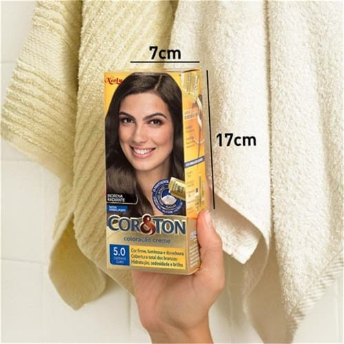Tintura Creme N.5.0 Castanho Claro Cor&Ton