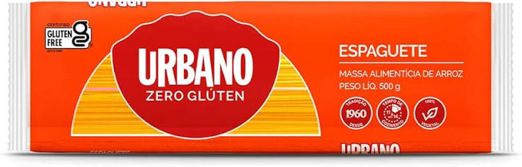 Macarrao Arroz Urbano Zr Glut Espaguete 500g