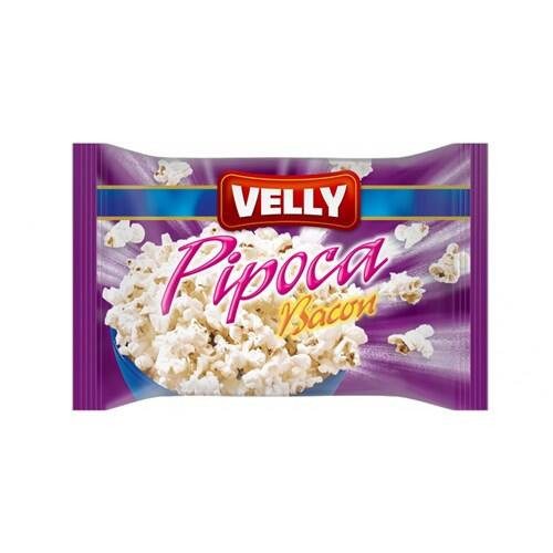 Pipoca para Microondas Velly Bacon Embalagem 100g