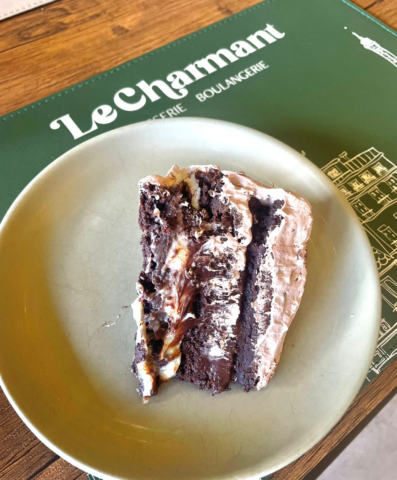 Fatia bolo Brownie 