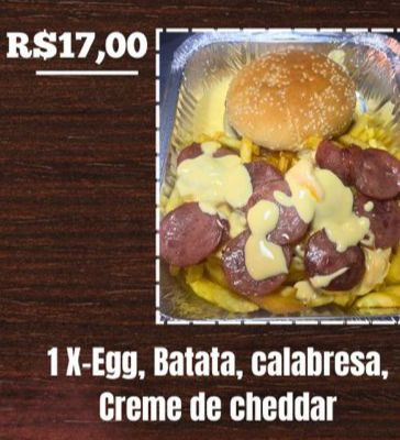 COMBO SOLTEIRO - 1 X EGG, BATATA, CALABRE E CHEDDAR