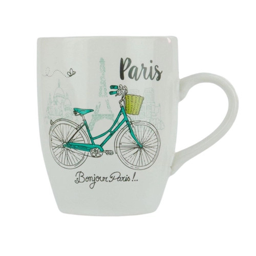 CANECA CERAMICA DECORADA PARIS 350ML