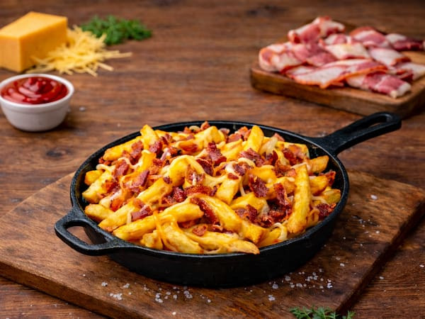 Batata Frita Premium com Bacon & Cheddar Receita Secreta ( Meia Porção )