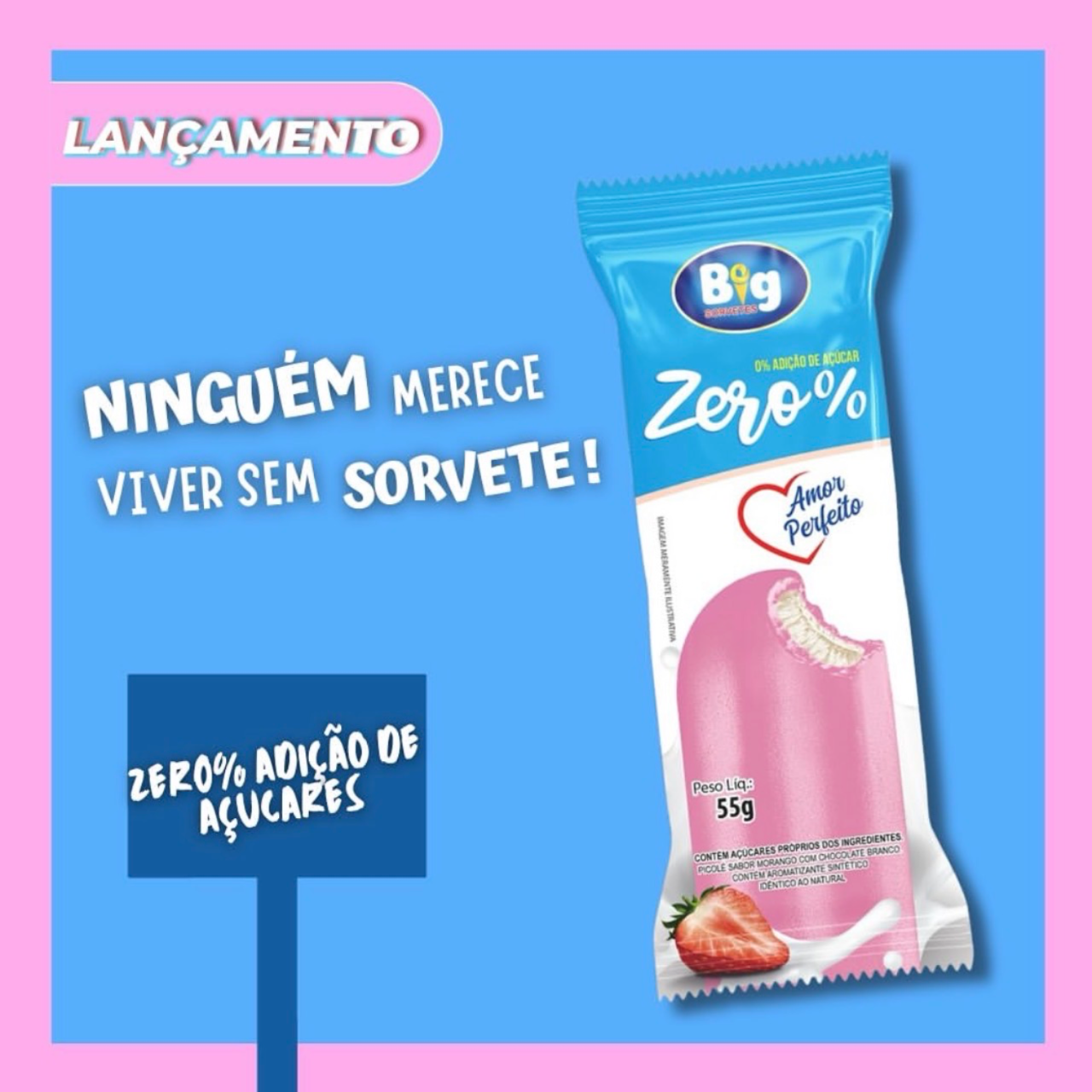 PICOLE AMOR PERFEITO MORANGO