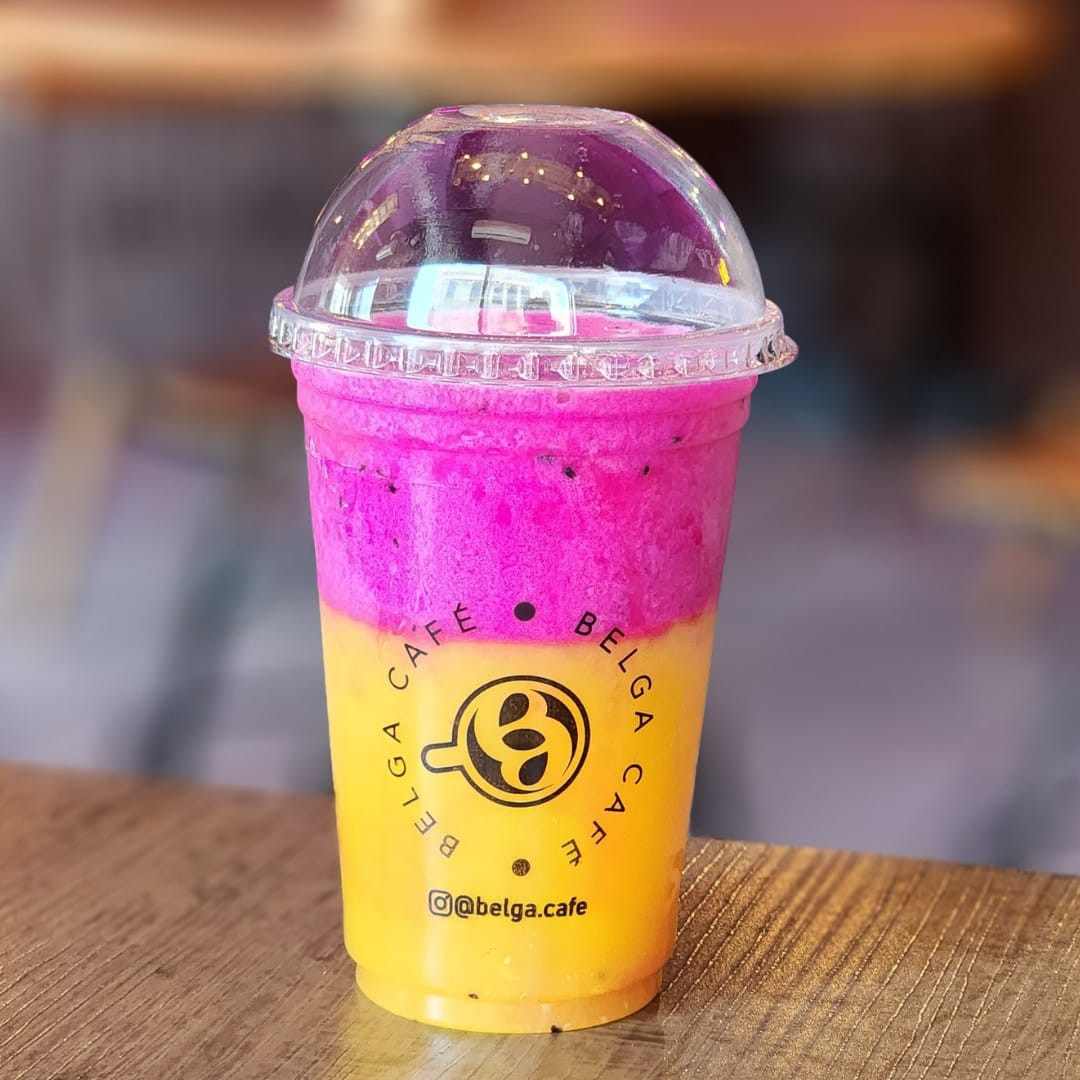 Suco Laranja com Pitaya 