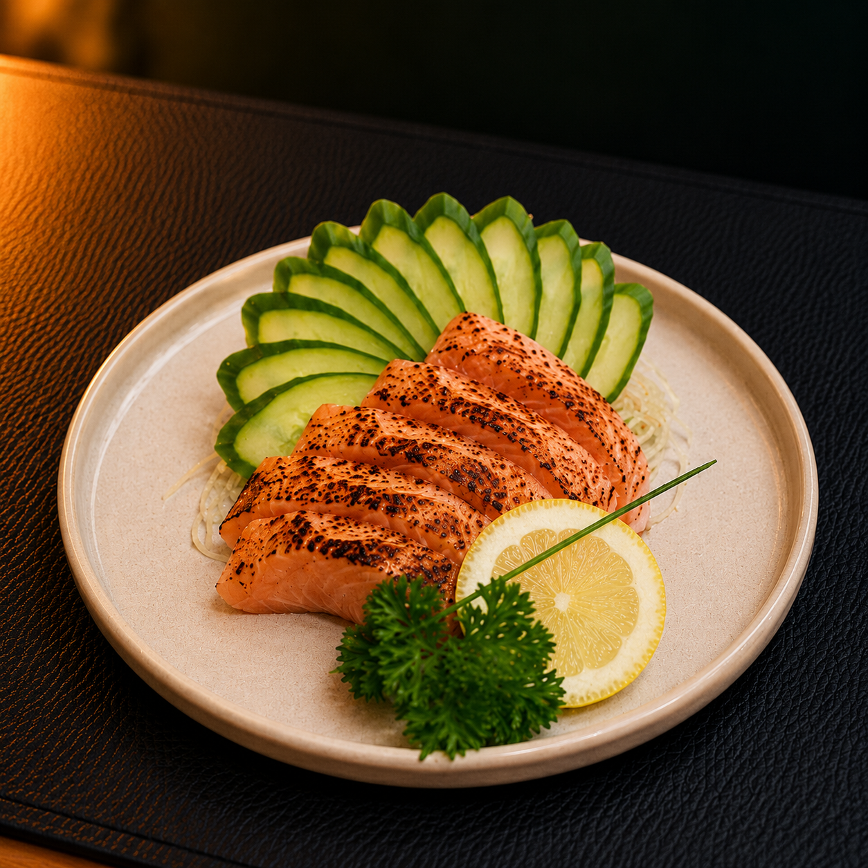 SASHIMI SALMAO MACARICADO