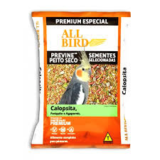 RAÇÃO ALL BIRD CALOPSITA 500G PREMIUM MISTURA DE SEMENTES