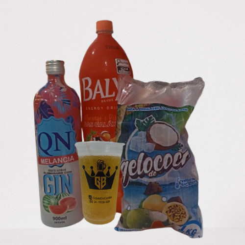 Combo Gin QN sabores Gelo 6 gelos 