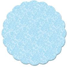 FUNDO RENDA CONFESTA 9CM AZUL