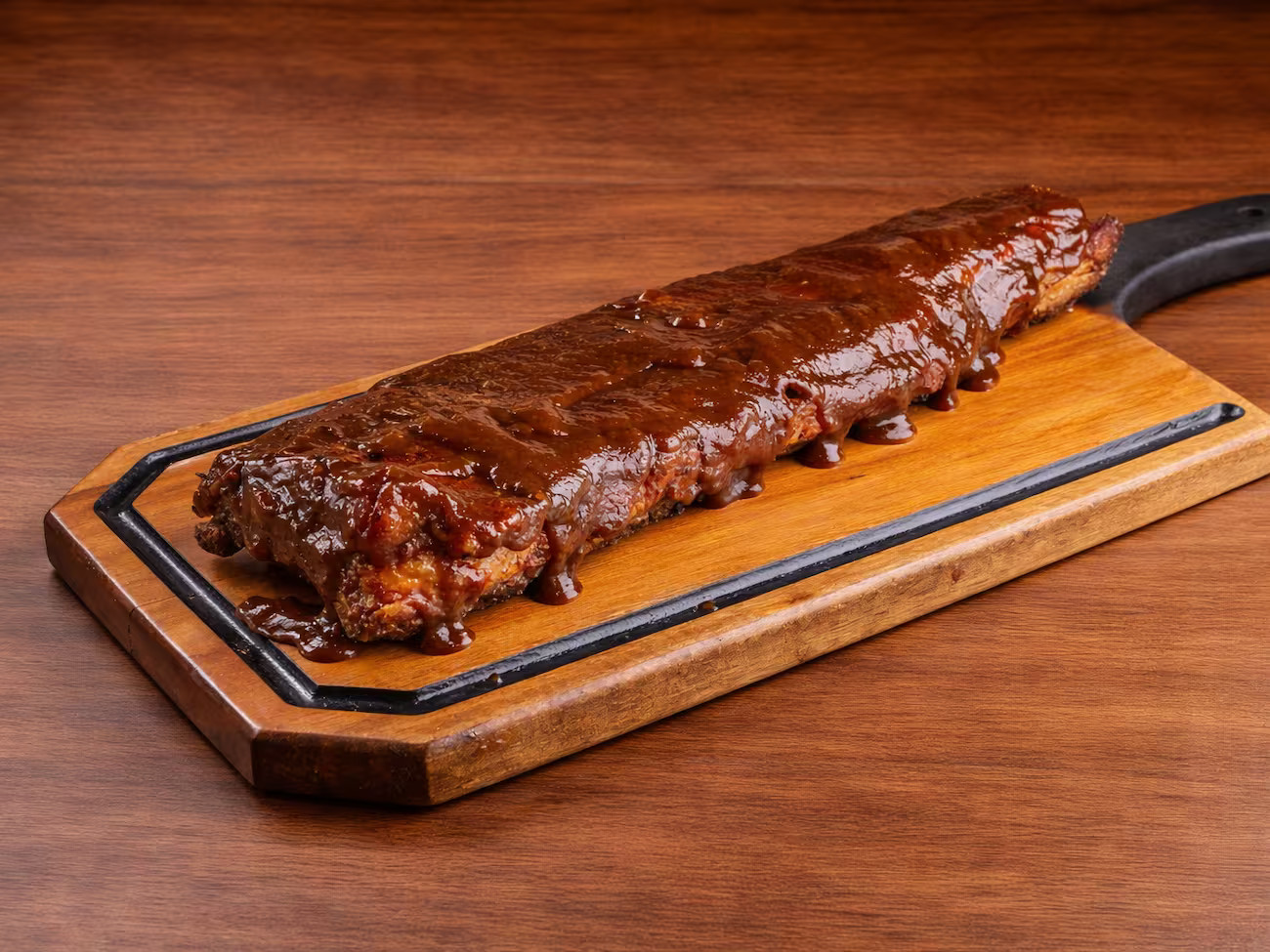 Costela Suina ao molho Barbecue na Brasa (2 Pessoas)
