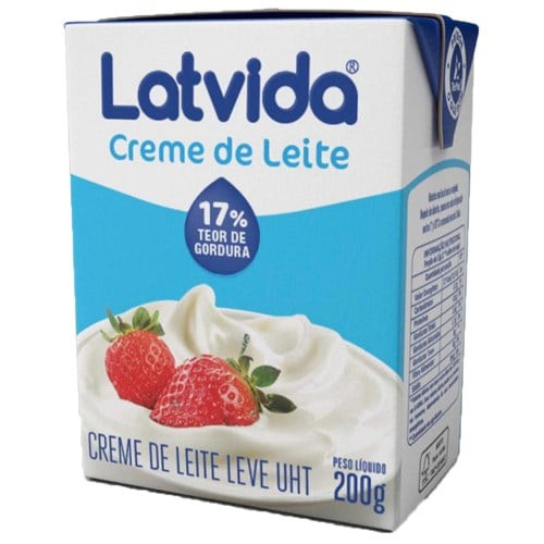 Creme de leite Latvida 17% gord 200g