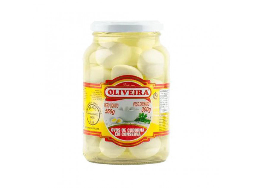 OVOS DE CODORNA EM CONSERVA OLIVEIRA 300G