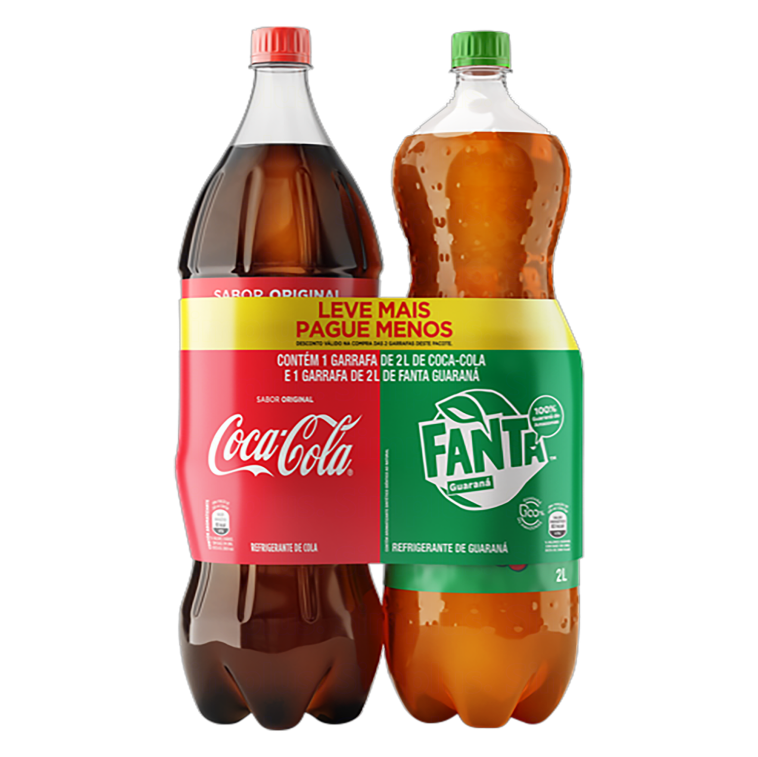 Dual Pack Coca Cola + Fanta Guarana Pet 2l