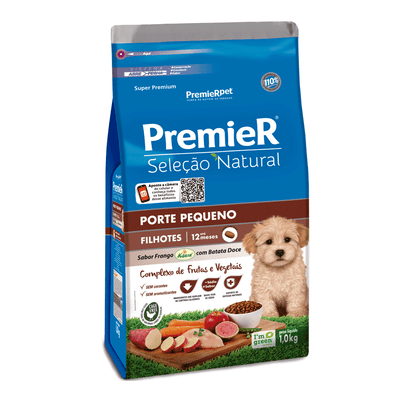 Premier Seleção Natural Filhote Porte Peq. Batata Doce 1kg 