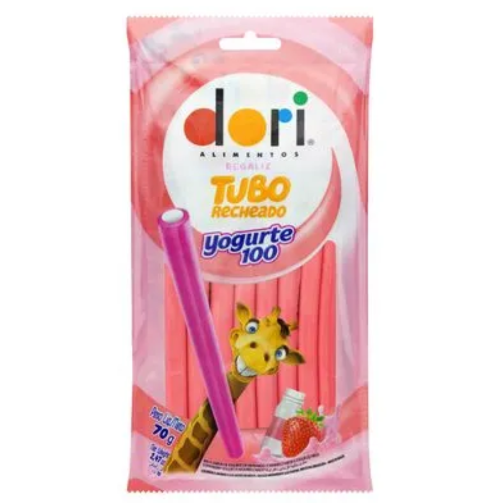 REGALIZ DORI TUBO RECHEADO YOGURTE SC70G