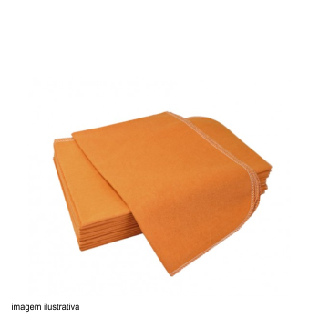 FLANELA ALGODAO 38X58 LARANJA