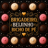 BRIGADEIRO, BEIJINHO E BICHO DE PE