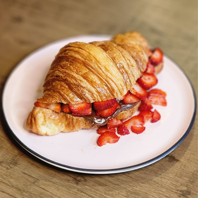 Croissant de Nutella e morango