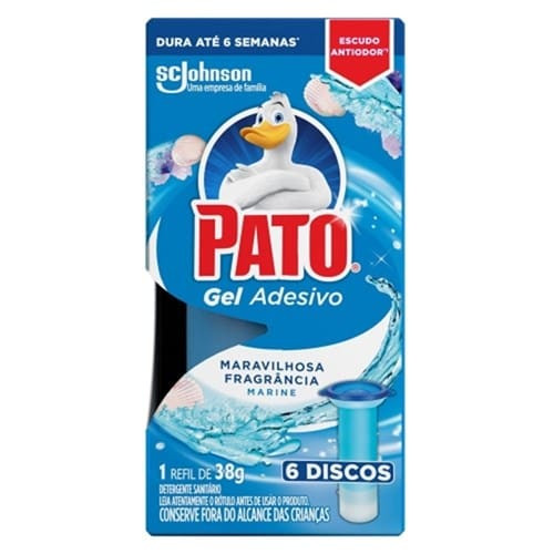 Gel Adesivo Sanitário Refil Marine Pato com 6un