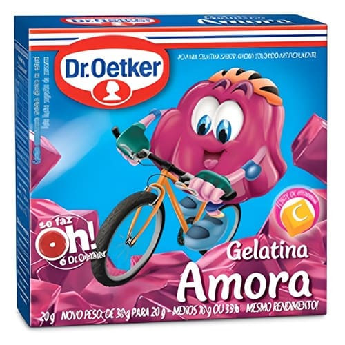 Gelatina em Pó de Amora Oetker 20g