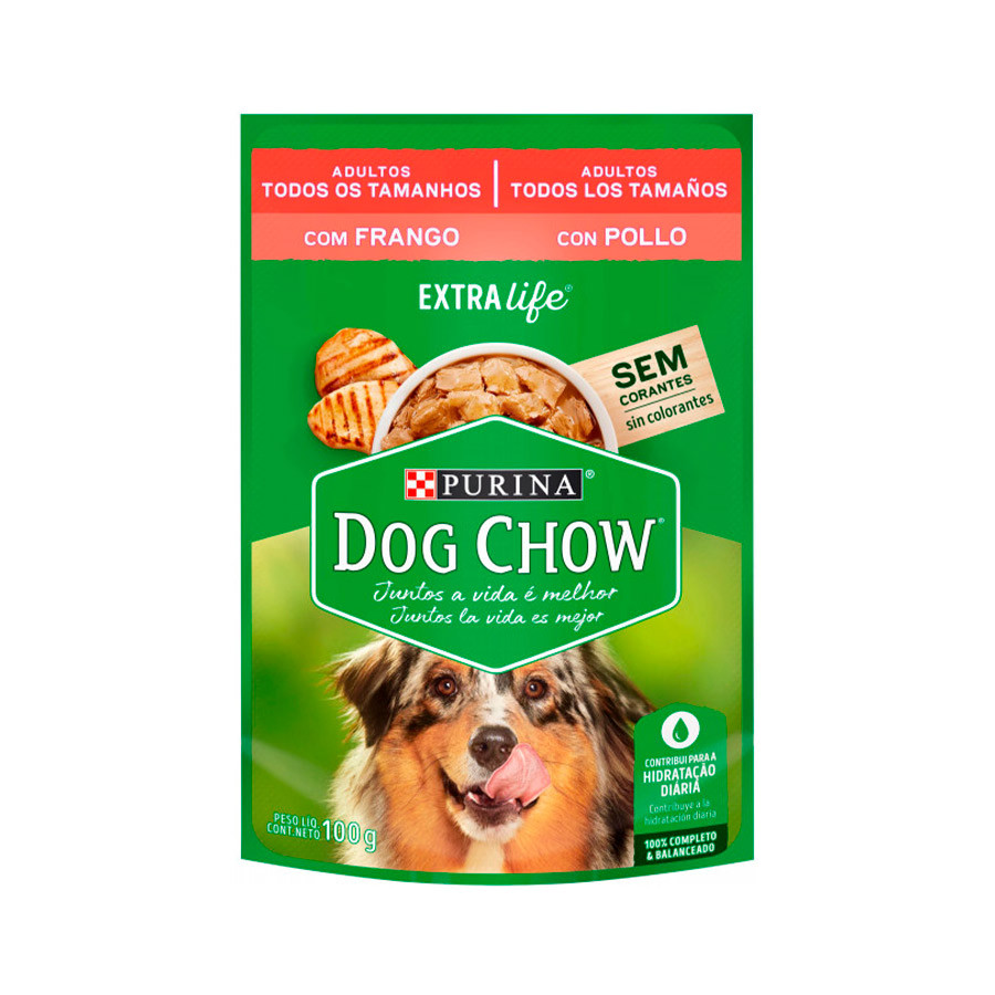 Sachê Dog Chow Frango Adulto Todos os tamanhos 100g  