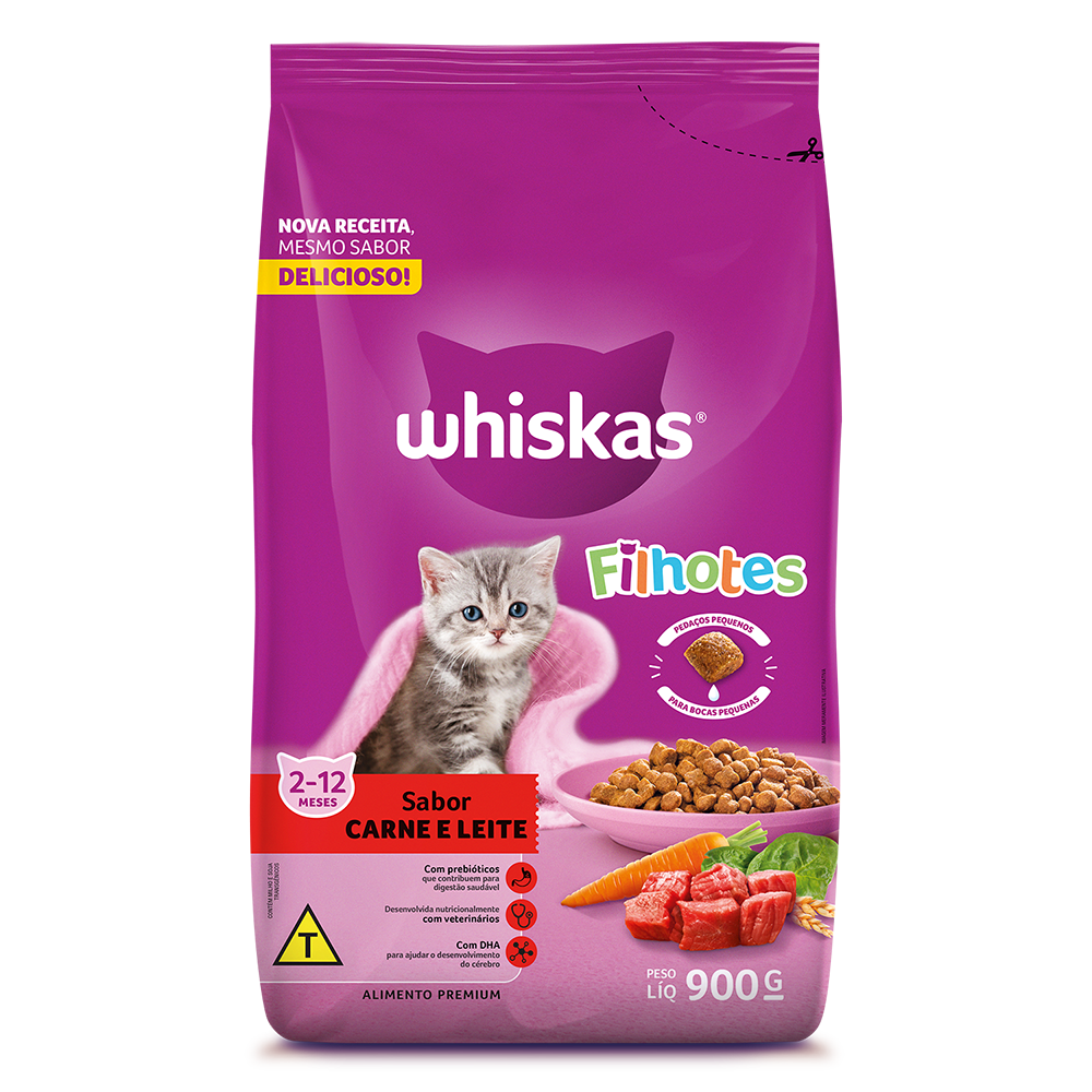Whiskas Filhotes 900grs Carne 