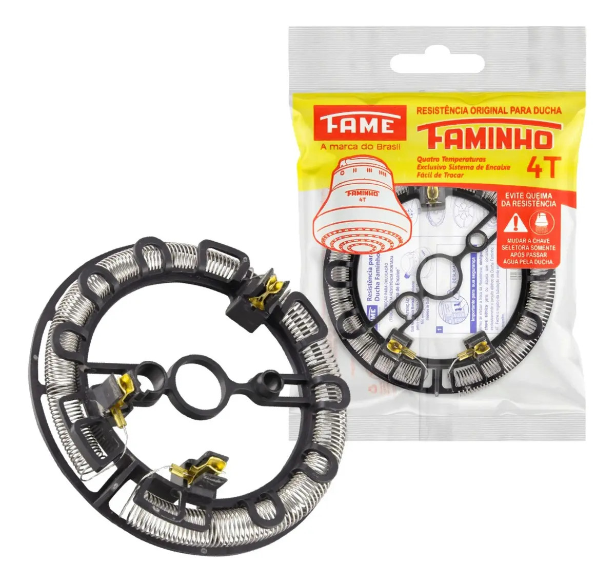 Resistencia Ducha Chuveiro Faminho 4t Fame 6800w 220v