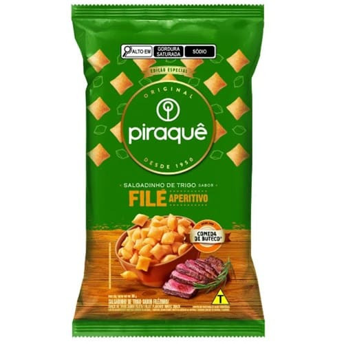 Salgadinho de Trigo Filezinho Piraquê 50g