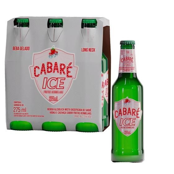 BEBIDA CABARE ICE FRUTAS VERMELHAS LN 275ML PACK 12 UN