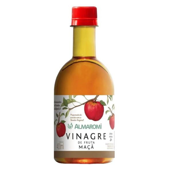 VINAGRE DE FRUTA MACA 400ML ALMAROMI