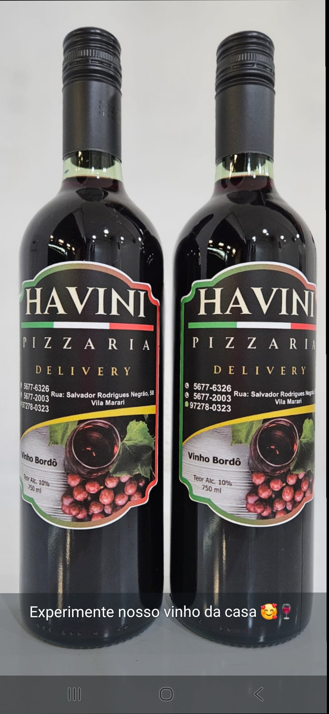 VINHO DA CASA