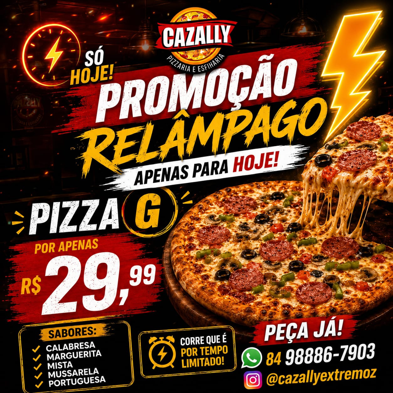 Pizza Promocional (8 fatias)