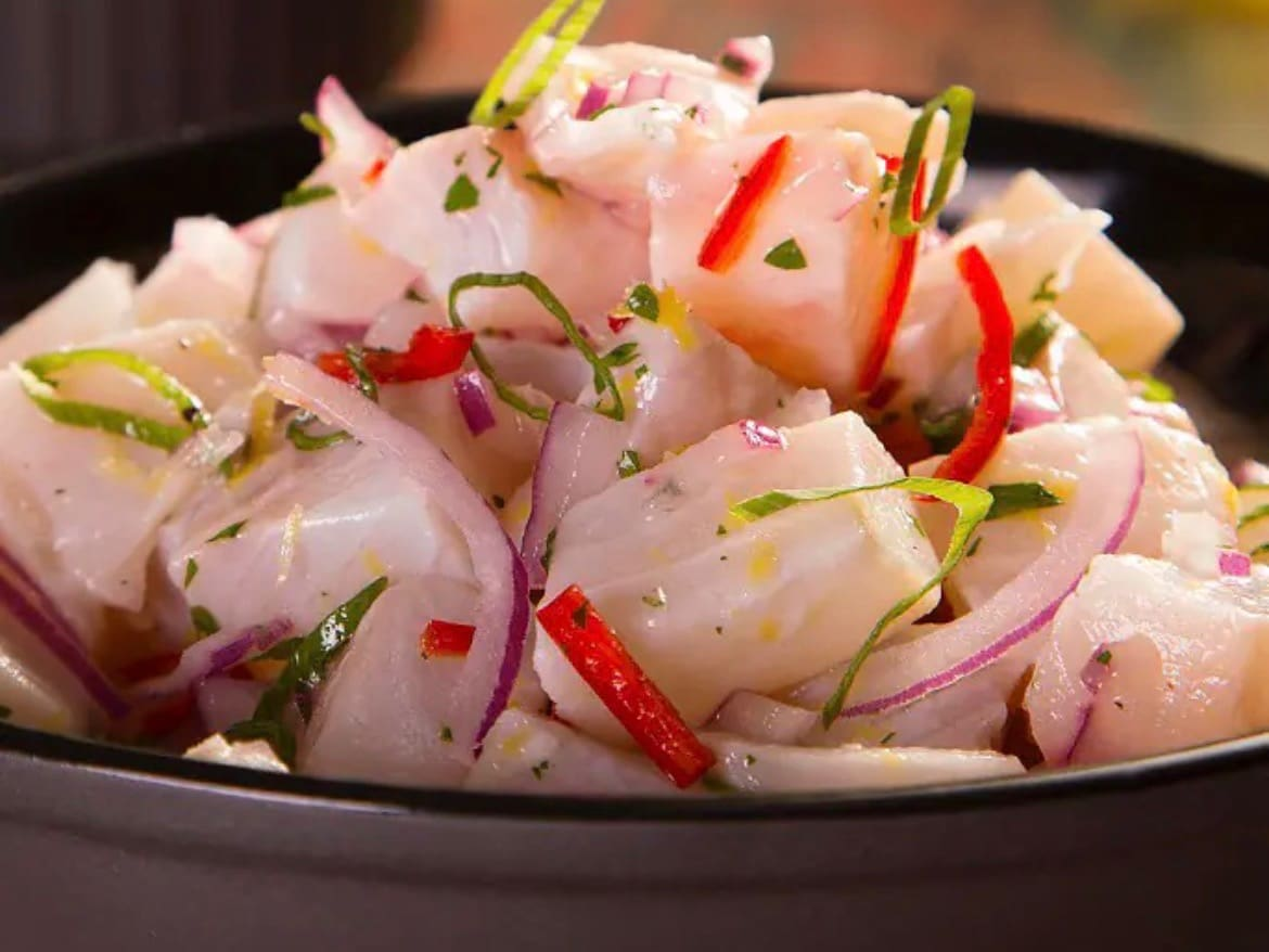 CEVICHE TROPICAL DE PEIXE BRANCO