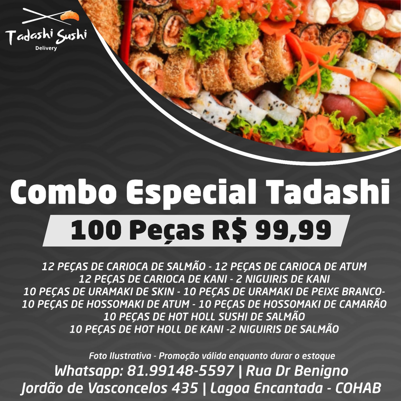 (16) COMBO PROMOCIONAL 100 PEÇAS