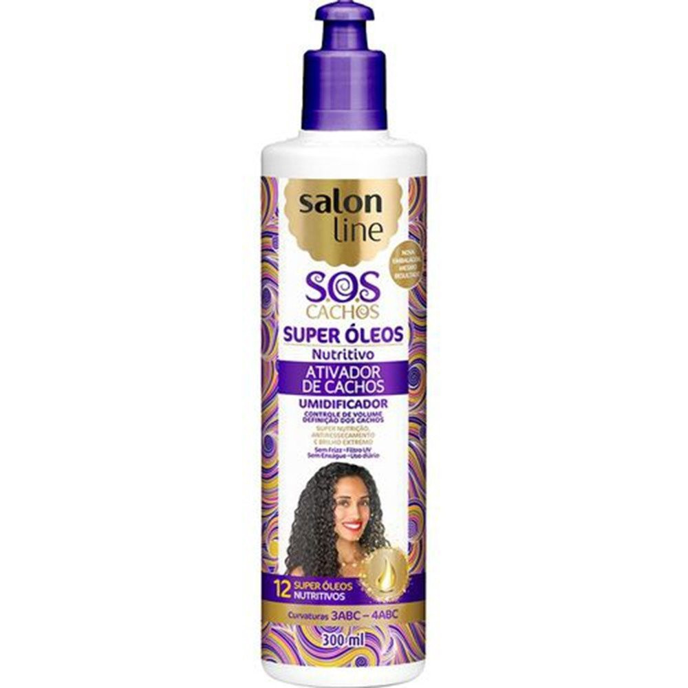 ATIVADOR CACHOS SALON LINE NUTRITIVO 300ML