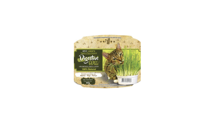 Digestive Grass - Graminha para gatos 100% natural 50g