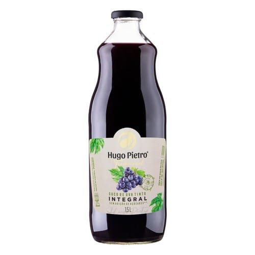 Suco de Uva Tinto Integral Hugo Pietro Tradicional Garrafa 1,5l