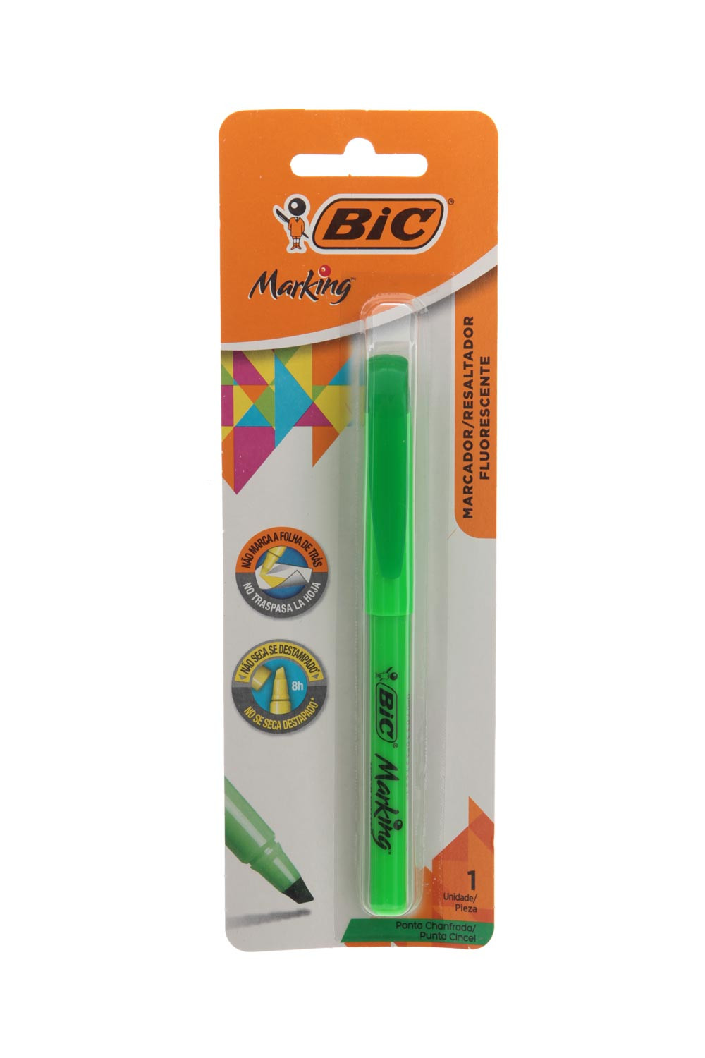 Marca texto Bic verde 