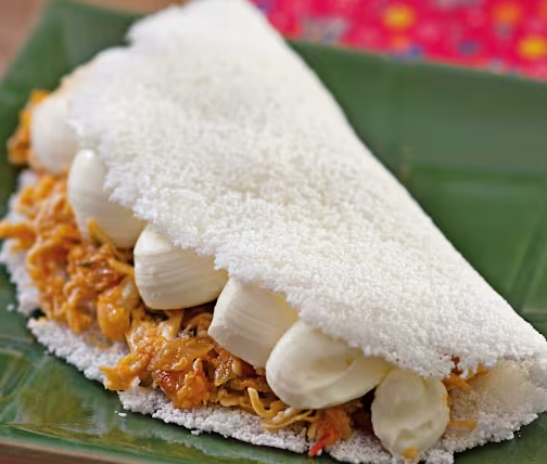 Tapioca com Frango Cream Cheese