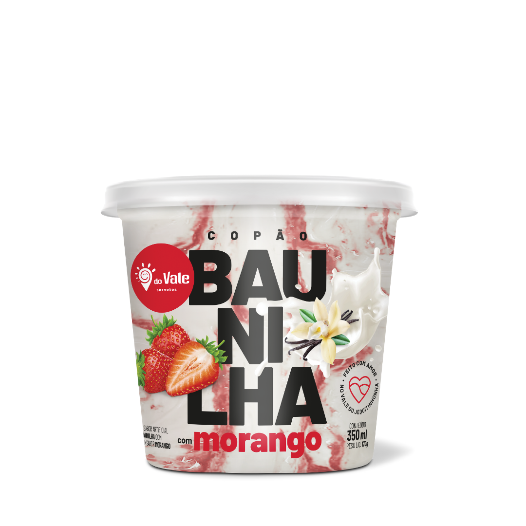 COPÃO BAUNILHA C/ MORANGO 