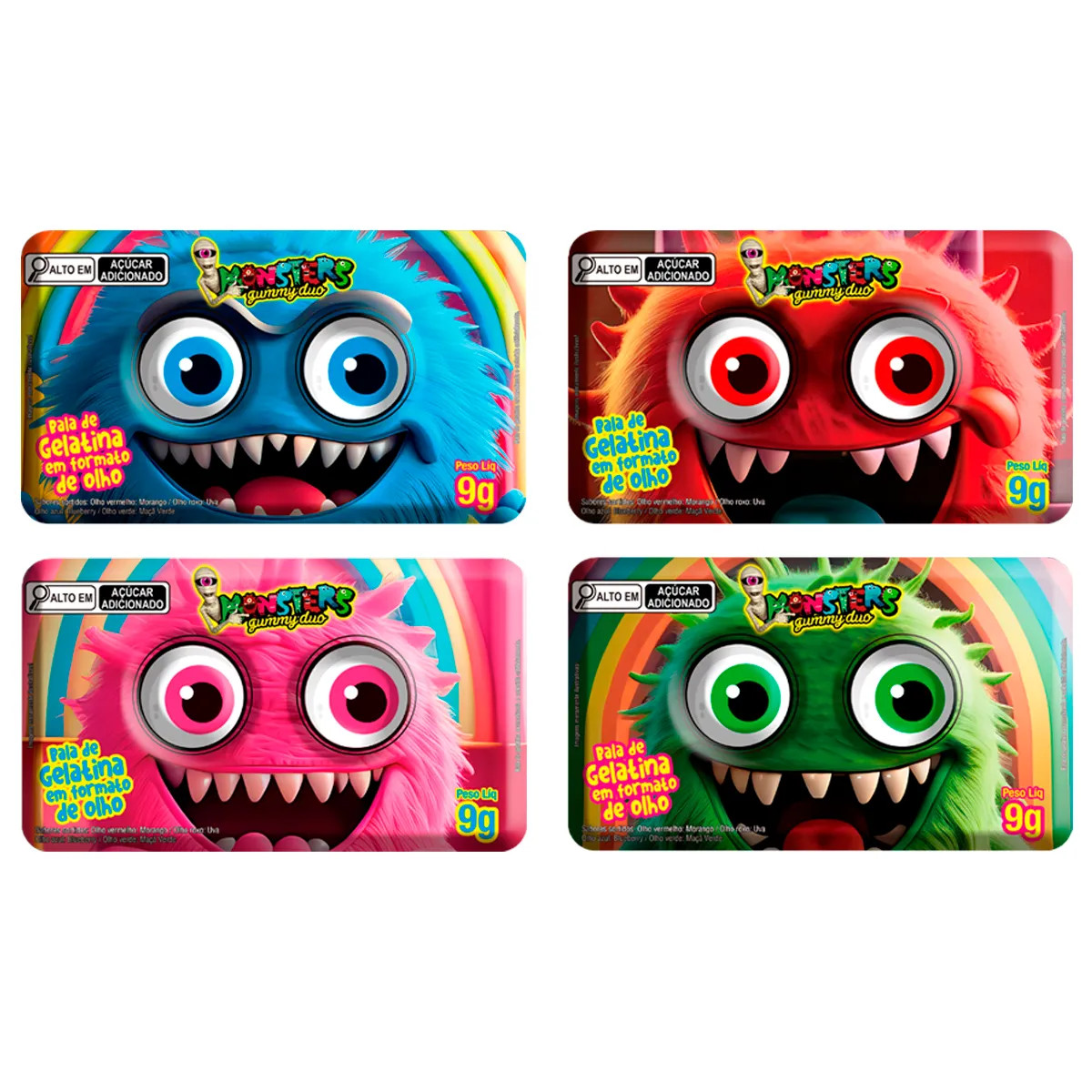 GUMMY DUO OLHO MONSTERS 9G