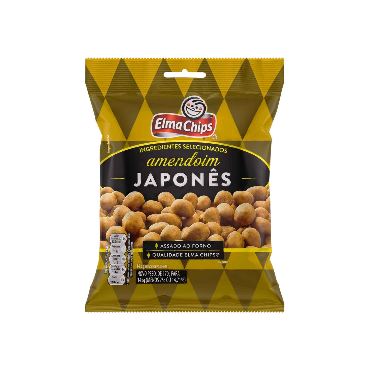 AMENDOINS JAPONES ELMA CHIPS 145G