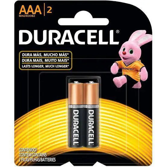 PILHA DURACELL ALCALINA "AAA" C/2UN