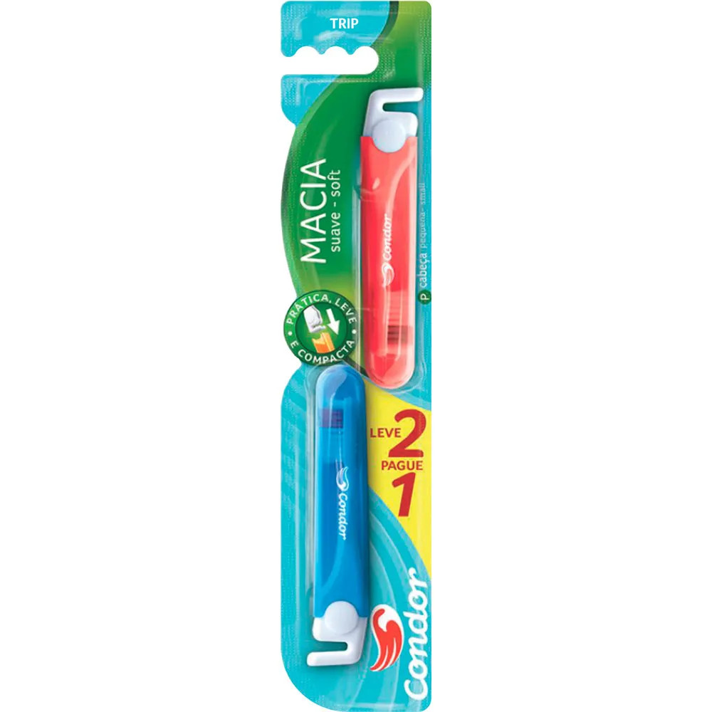 ESCOVA DENTAL CONDOR TRIP MACIA C/ 2 UN
