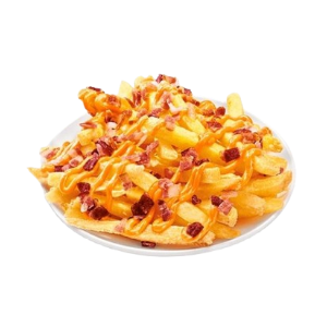 BATATA FRITA C/ BACON E CHEDDAR