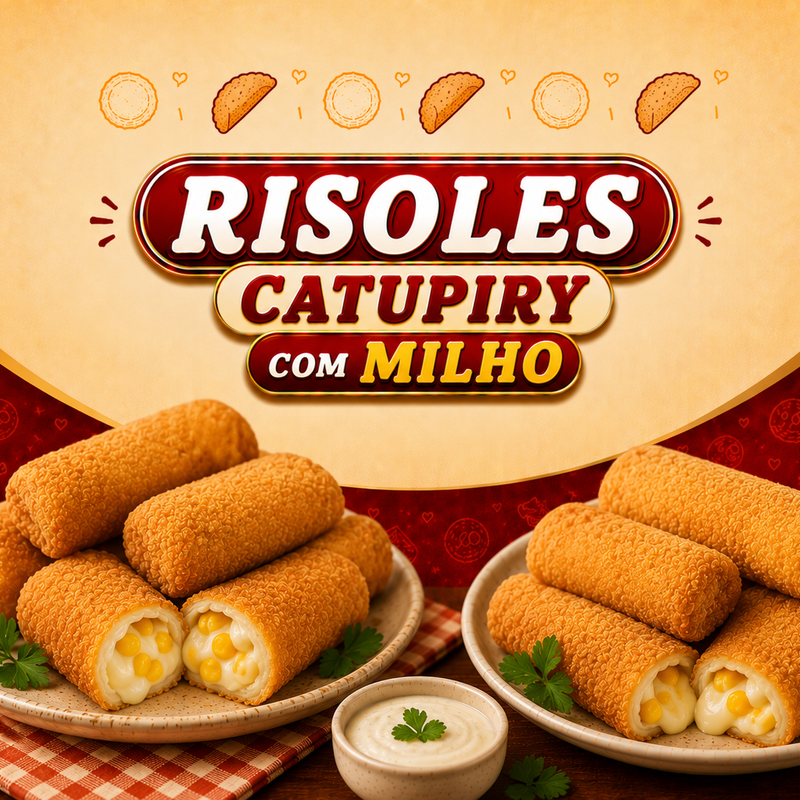 RISOLES DE CATUPIRY COM MILHO