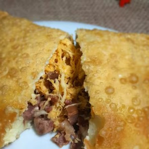 PASTEL FRANGO COM BACON