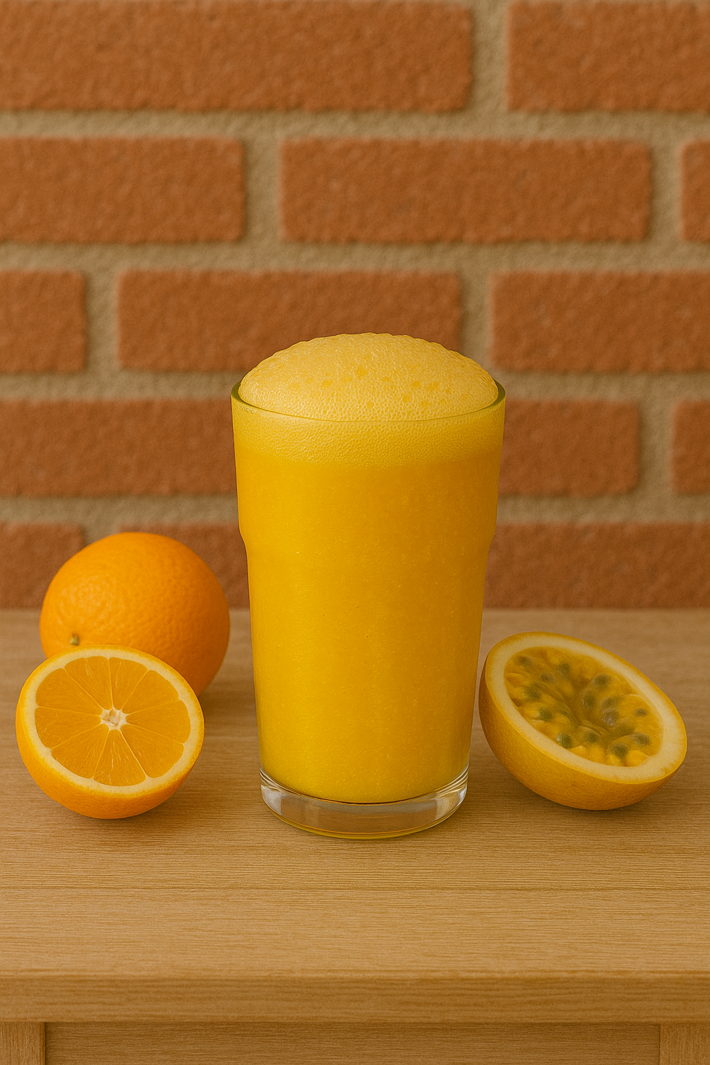 Suco de laranja com maracujá